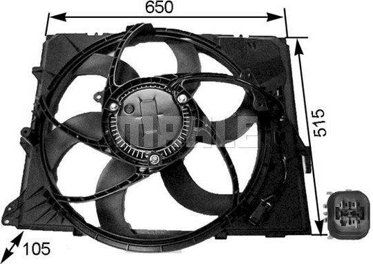 Air Conditioning fan 8EW351043-251 by BEHR