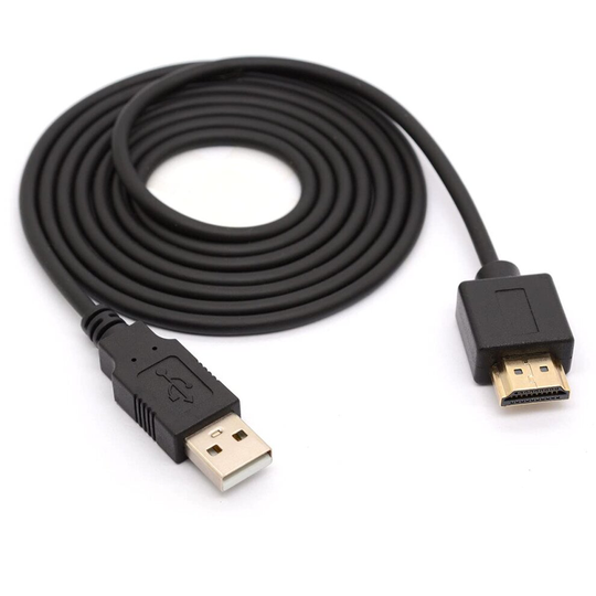 USB to HDMI Adapter Cable Cord - USB 2.0 Type A Male to HDMI Male Charging Converter (Only for Charging)(USB 2.0 To HDMI 1.5 Meter)