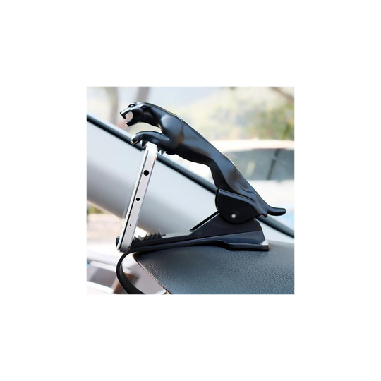 (Silver) Jaguar Phone Holder - 360 Degree Car Dashboard Phone Holder