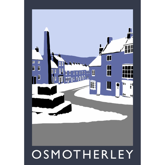 Osmotherley in Snow 2 by Richard O'Neil - Graphic Art