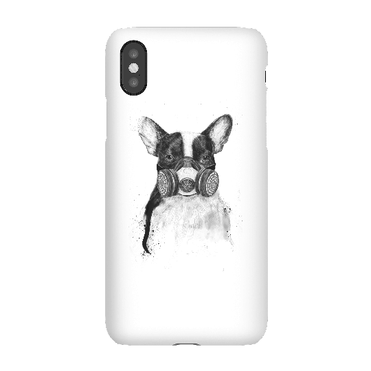 Balazs Solti Masked Bulldog Phone Case for iPhone and Android - iPhone X - Snap Case - Gloss
