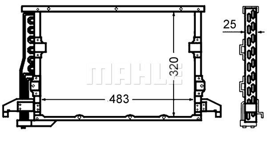 Condenser Air Conditioning 8FC351305-071 by BEHR