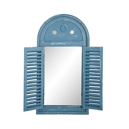 Esschert Design Louvre Mirror - Blue