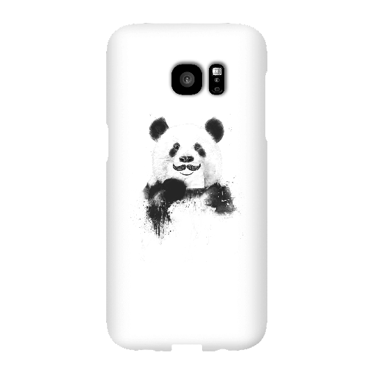 Balazs Solti Moustache And Panda Phone Case for iPhone and Android - Samsung S7 Edge - Snap Case - Matte