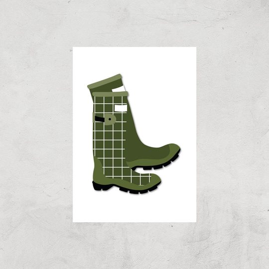 Wellies Art Print - A3 - Print Only