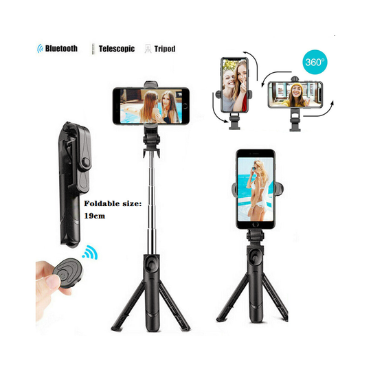 Bluetooth Selfie Stick Tripod Remote Extendable Monopod for iPhone
