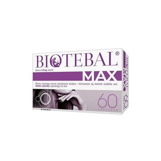 Biotebal Max 10 mg, 60 tablets , Hair Nails, Włosy Paznokcie