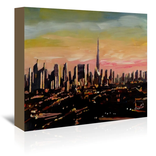 Dubai by M Bleichner - Unframed Painting Print on Paper
