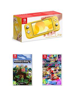 Nintendo Switch Lite Console With Minecraft &Amp; Mario Kart 8