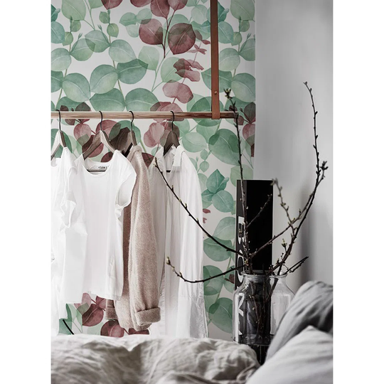 Walllpaper Roll 208X146cm Mural Decoration Kitchen Livingroom Bedroom Wallpaper Material With Print - Eucalyptusful Floral