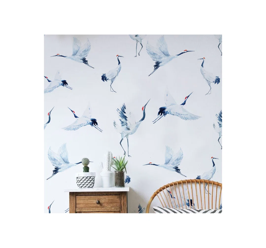 Suez Utensil Cranes Fairytale Wallpaper