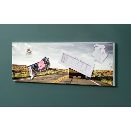 Notiz Motive School Bus Magnetic Wall Mounted Cork Board