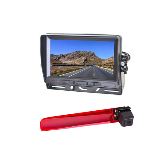 Vardsafe Reversing Camera + 7 Inch Digital Color Rear Monitor for Volkswagen Transporter T5 / T6 (with Twin Rear Doors)