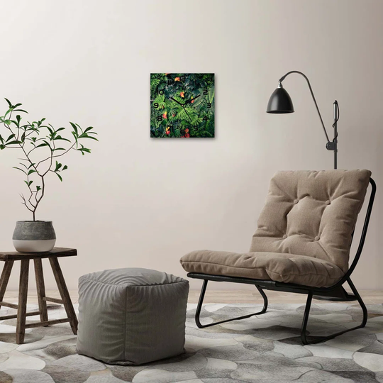 Exotic Jungle Silent Wall Clock
