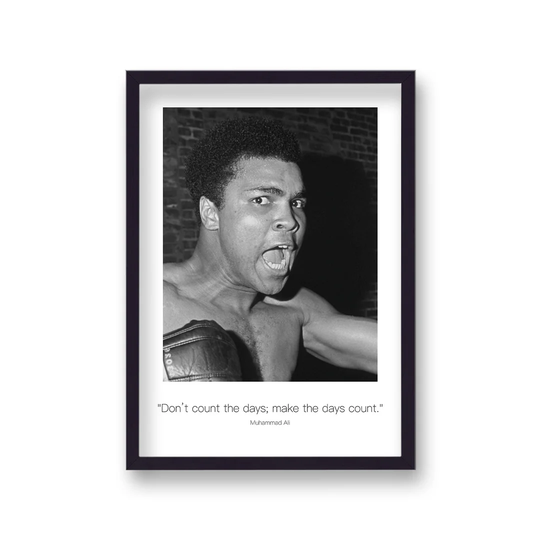 Polaroid Style B&W Icon Ali Don't Count the Days Non-Dated by Vouvart - Picture Frame Memorabilia
