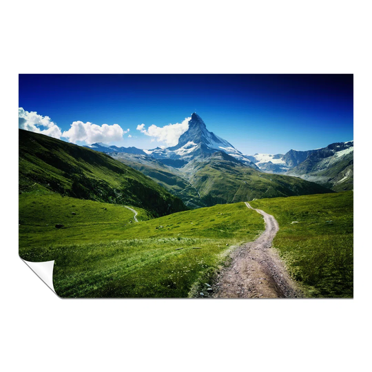 Panther Print Fine Art Prints Alps Mountains In Summer Landscape Artistic Unframed Poster, Pictures For Home Walls, Bedroom, Living Room & Bathroom Dé