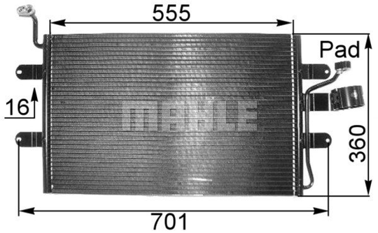 Condenser Air Conditioning 8FC351038-691 by BEHR