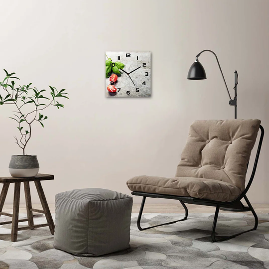 Jhosep Tomatoes and Basil Silent Wall Clock