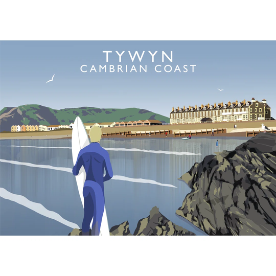 'Tywyn 2' by Richard O'Neil - Graphic Art Print on Paper