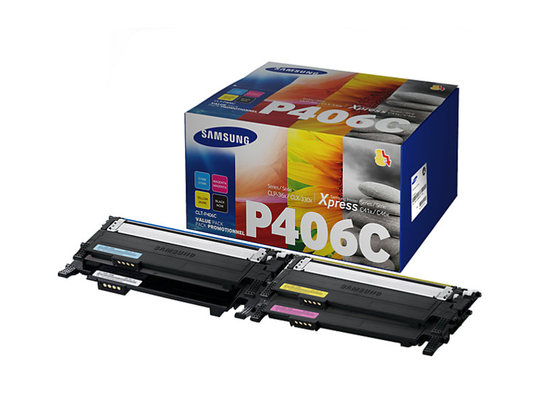 Samsung CLT-P406C Multi-pack Black, Rainbow Original Toner Cartridge - Standard Yield 1500 Pages/1000 Pages - SU375A