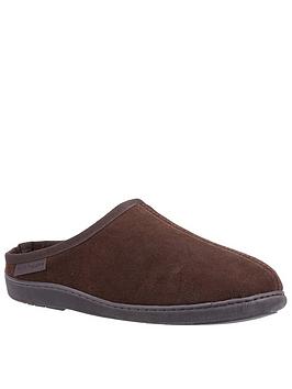 Hush Puppies Ashton Slipper - Brown, Brown, Size 9, Men