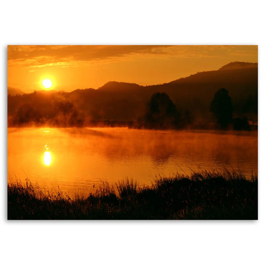 Canvas Print Sunset In The Mountains