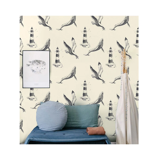 Astraya Sea Vintage Illustration Wallpaper