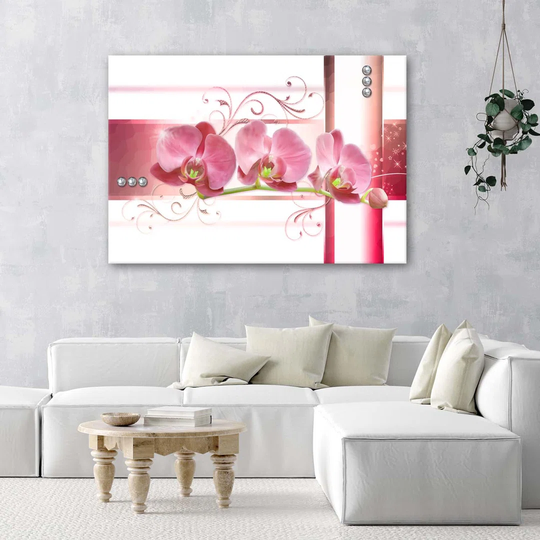 Canvas Print Pink Flower Orchid