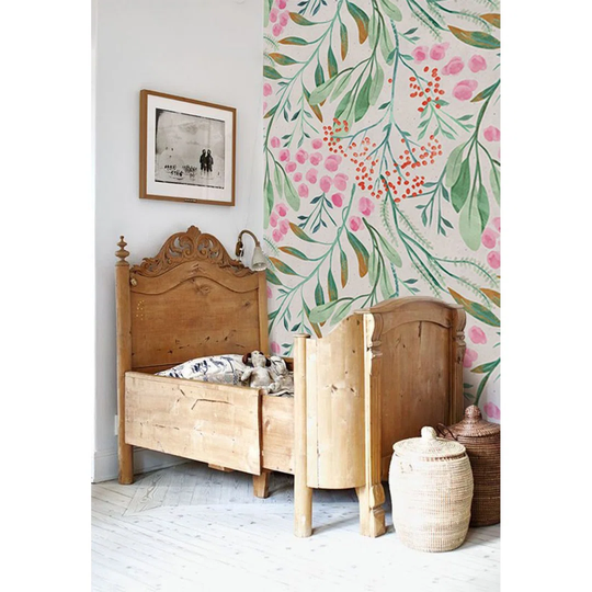 Carley 2.08m x 1.46m Matte Wallpaper Roll