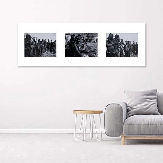 Canvas Print Africa People Black & White
