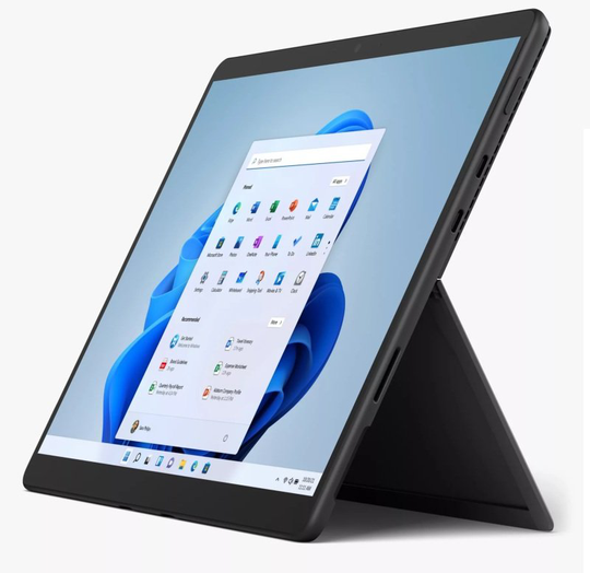 Microsoft Surface Pro 8, Intel Core i5 1145G7, 8GB RAM, 256GB SSD, 13" Touchscreen (2880x1920), Intel Iris Xe, Windows 11 Pro, Graphite - no Keyboard (Commercial)