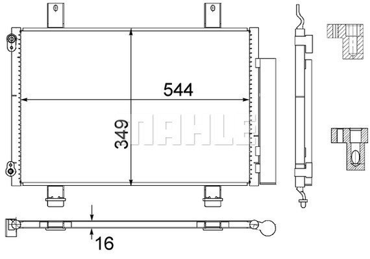 Condenser Air Conditioning 8FC351303-494 by BEHR