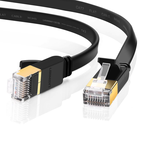 UGREEN Cat 7 Gigabit Lan Network RJ45 High Speed Patch Cord Flat Design 10Gbps