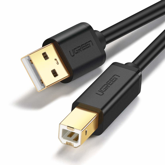 UGREEN Printer USB Cable, USB Type B Lead, 3m USB 2.0 A Male to B Male Scanner Cord for printers like Canon, Epson, HP, Lexmark, Dell, Xerox,...