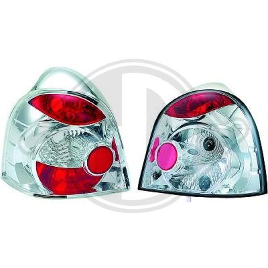 Set Rear lights Renault Twingo I 1993-1998 - Chrome 4480295 Diederichs 4480295
