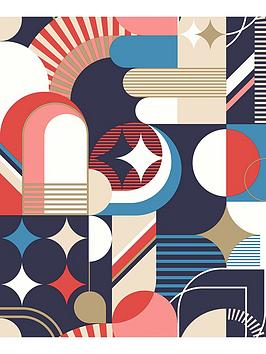 Muriva Carnival Geo Wallpaper