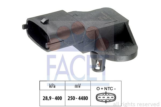 Air Pressure Sensor, height adaptation Made in Italy - OE Equivalent 103357