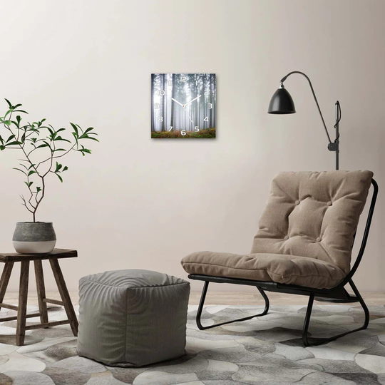 Jerrison Fog in the Forest Silent Wall Clock