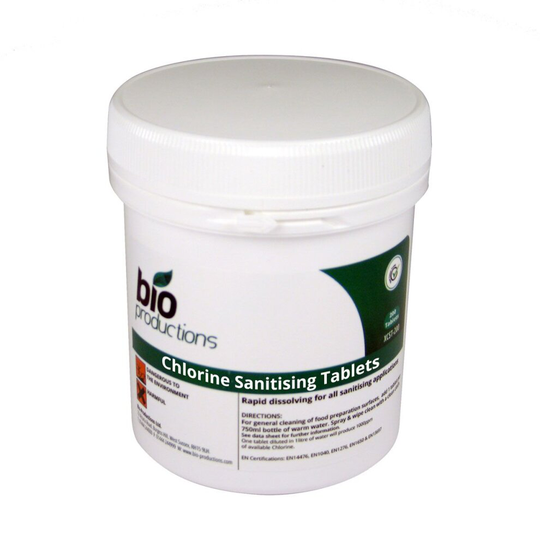 Bio-Production XCST Chlorine Sanitising Tablets ~ 200 Tabs