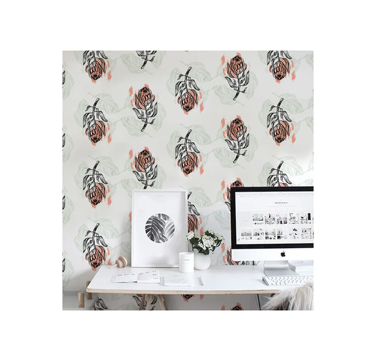 Caldwell Flowers Rose Wallpaper