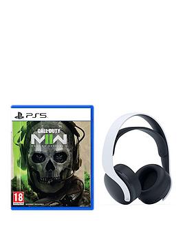 Playstation 5 Call Of Duty: Modern Warfare Ii And Pulse 3D Wireless Gaming Headset - White
