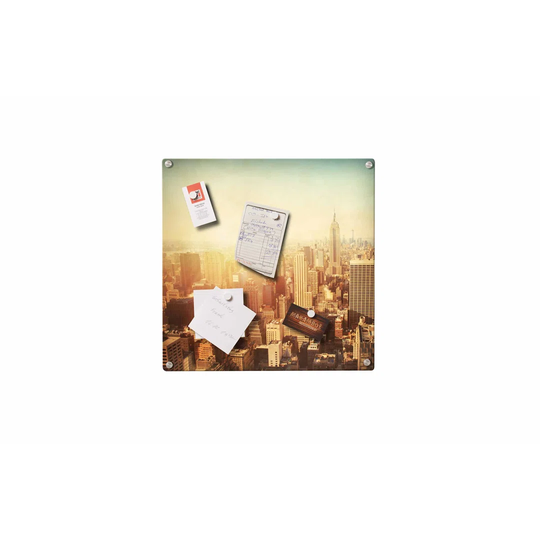 New York Vintage Magnetic Wall Mounted Photo Memo Board