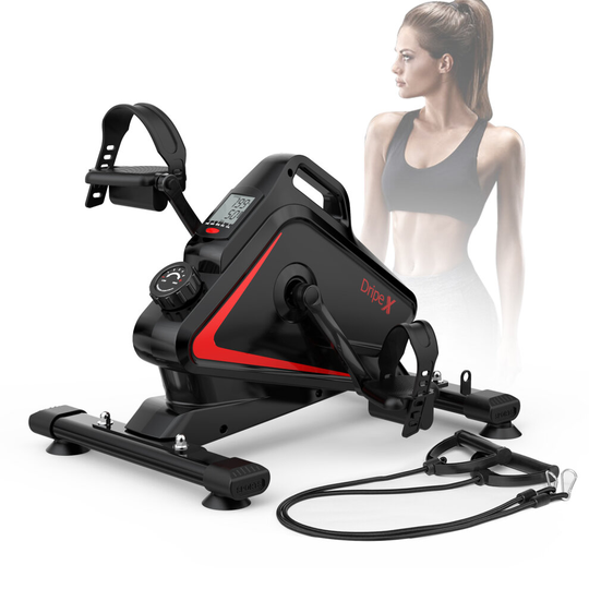Dripex Mini Magnetic Exercise Bike, 5 Adjustable Resistance&Heart Rate