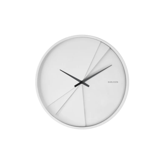 Layered Lines 30cm Silent Wall Clock