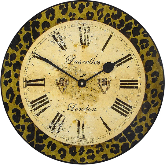 36cm Modern Leopard Wall Clock