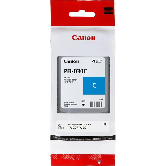 Canon - PFI-030 Cyan (C) - 55ml Ink Tank