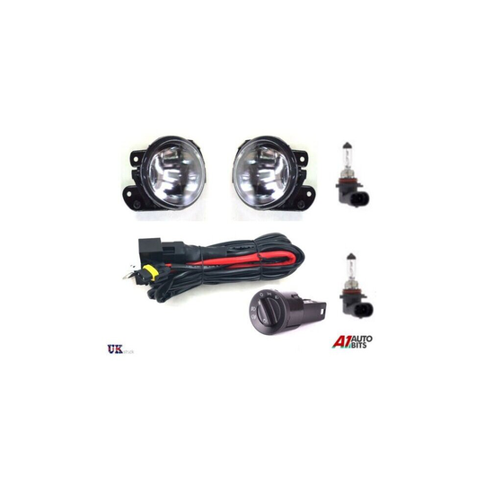 VW T5 TRANSPORTER POLO 9N FRONT FOG LIGHTS LAMPS WIRING HEADLIGHT SWITCH BULBS