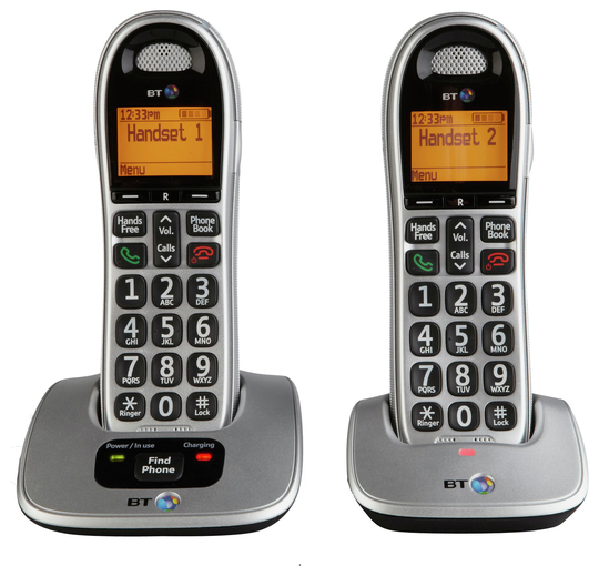 BT Big Button 4000 Cordless Telephone - Twin