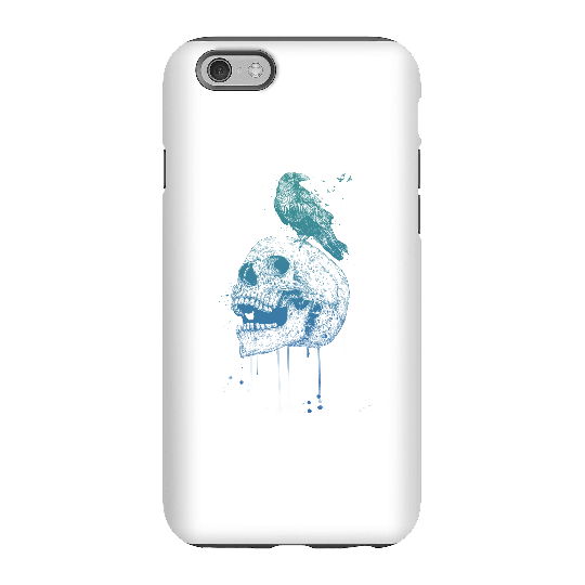 Balazs Solti Skull And Crow Phone Case for iPhone and Android - iPhone 6S - Tough Case - Gloss