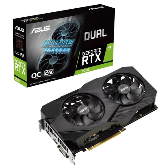 ASUS GeForce RTX 2060 EVO DUAL OC 12GB Graphics Card
